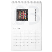 Moderne kalender uit het midden van de eeuw (Mar 2027)