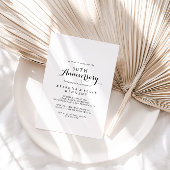 Moderne kalligrafie 50ste huwelijksverjaardag kaart