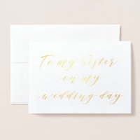 Moderne kalligrafie aan mijn zus op mijn trouwdag