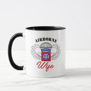 Moderne kalligrafie Airborne Wife Mok