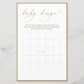 Moderne kalligrafie | Baby Bingo (Voorkant)