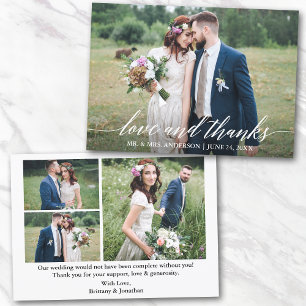 Moderne kalligrafie Bedankt van weddenschap 4 Foto