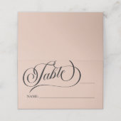 Moderne kalligrafie Beige bruiloft (Buitenkant ongevouwen)