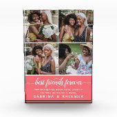 Moderne kalligrafie 'Beste vrienden voor altijd' 4 Fotoblokken (Voorkant)