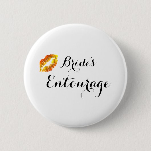 Moderne kalligrafie-brides Entourage Ronde Button 5,7 Cm (Voorkant)