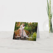 Moderne kalligrafie Bruiloftsliefde en Bedankt Opm (Voorkant)