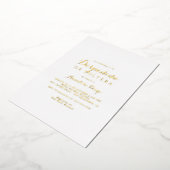 Moderne kalligrafie Despedida de Soltera Gold Folie Uitnodiging (Gedraaid)