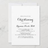 Moderne kalligrafie doopsel kaart (Voorkant)