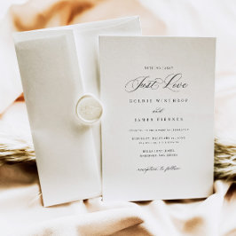 Moderne kalligrafie Eenvoudige huwelijksuitnodigin Kaart