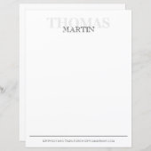 Moderne kalligrafie Eenvoudige typografie (Voorkant / Achterkant)