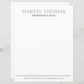 Moderne kalligrafie Eenvoudige Typografie Professi (Voorkant / Achterkant)