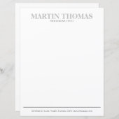 Moderne kalligrafie Eenvoudige Typografie Professi (Voorkant / Achterkant)