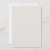 Moderne kalligrafie Elegant Eggshell Simple Weddin Bedankkaart (Achterkant)