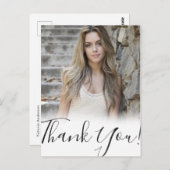 Moderne kalligrafie | Foto Afstuderen Hartelijk da Briefkaart (Voorkant / Achterkant)