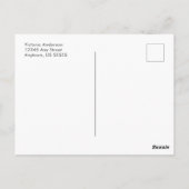 Moderne kalligrafie | Foto Afstuderen Hartelijk da Briefkaart (Achterkant)