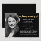 Moderne kalligrafie foto in het houden van geheuge kaart (Voorkant / Achterkant)