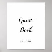 Moderne kalligrafie gastensignatuur poster (Voorkant)