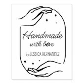 Moderne kalligrafie Handgemaakte Custom Rubberstempel (Afrduk)