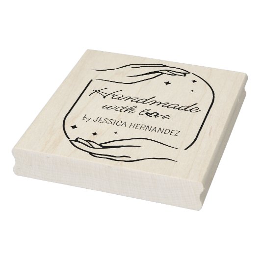 Moderne kalligrafie Handgemaakte Custom Rubberstempel (Stempel)
