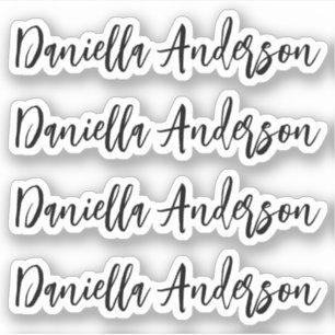 Moderne kalligrafie Handtekening Vinyllabel Sticker