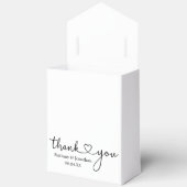 Moderne kalligrafie hart bruiloft dank u nu bedankdoosjes (Open)