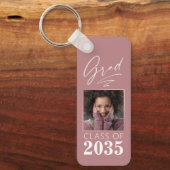 Moderne kalligrafie inkt Script Afstudeerder Foto  Sleutelhanger (Voorkant)