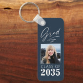 Moderne kalligrafie inkt Script Afstudeerder Foto  Sleutelhanger (Voorkant)