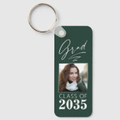 Moderne kalligrafie inkt Script Afstudeerder Foto  Sleutelhanger (Voorkant)