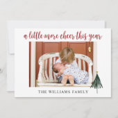 Moderne kalligrafie Kaart met kerstfoto's (Voorkant)