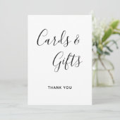 Moderne kalligrafie-Kaarten en cadeaubonnen Kaart (Staand voorkant)