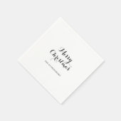 Moderne kalligrafie kerst servet (Hoek)