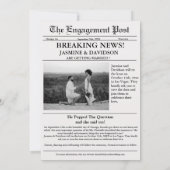 Moderne kalligrafie krant bruiloft opslaan van de  kaart (Achterkant)