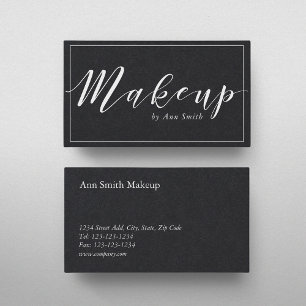 Moderne kalligrafie Make-up Artiest Visitekaartje