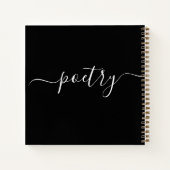 Moderne kalligrafie met aangepaste poëzie notitieboek (Achterkant)