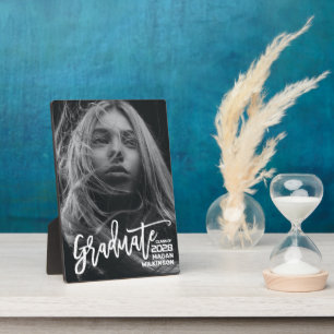 Moderne kalligrafie minimalistisch Afstuderen tabl Fotoplaat