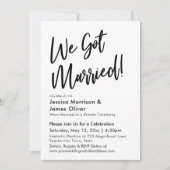 Moderne kalligrafie Minimalistisch We Zijn Getrouw Kaart (Voorkant)