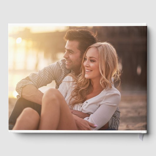 Moderne kalligrafie Mr en Mrs bruiloft gastenboek (Achterkant)