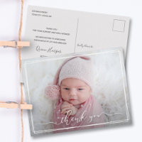 Moderne kalligrafie Nieuwe baby Dank je wel