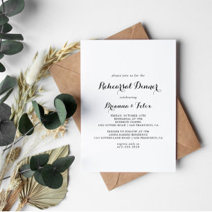 Moderne kalligrafie-repetitie kaart