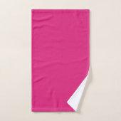 Moderne kalligrafie roze aangepaste naam bad handdoek (Handdoek)