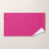 Moderne kalligrafie roze aangepaste naam bad handdoek (Handdoek)