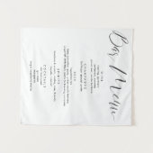 Moderne kalligrafie script huwelijksdranken bar me wandkleed (Voorkant (horizontaal))