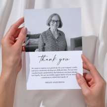 Moderne kalligrafie script rouwfoto condoleance