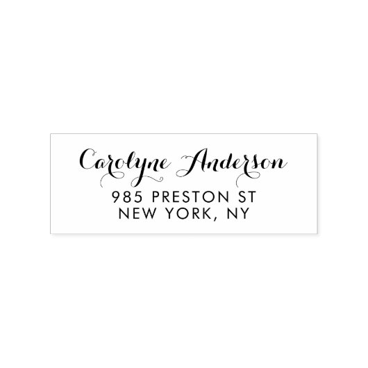 Moderne kalligrafie Stempel van het Adres van de T (Afrduk)