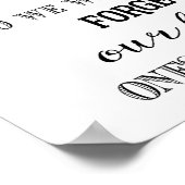 Moderne kalligrafie Teken wijn kurk bruiloft print (Hoek)