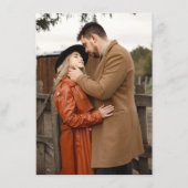 Moderne kalligrafie Tijdloze Terracotta bruiloft Informatiekaartje (Achterkant)