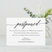 Moderne kalligrafie uitgestelde weddenschap Kaart (Staand voorkant)