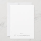 Moderne kalligrafie V2 trouwuitnodiging Kaart (Achterkant)