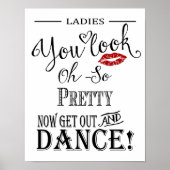 Moderne kalligrafie van de Bathroom bruiloft Poster (Voorkant)