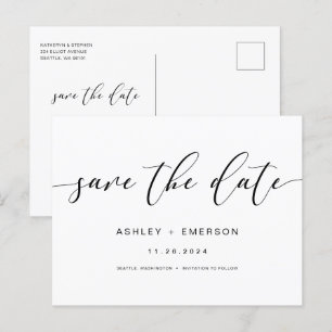 Moderne kalligrafie van het Manuscript Rustic spar Briefkaart